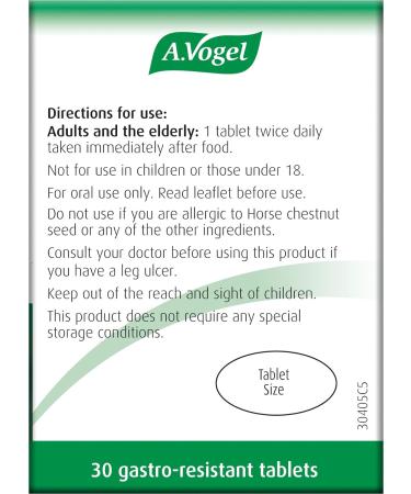 A.Vogel Venaforce Horse Chestnut Tablets | Relieve Symptoms of Varicose Veins Tired Aching Legs Leg Cramps & Swollen Ankles | 30 Tablets 30 Count (Pack of 30) - Buy Online on GoSupps.com