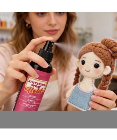  Qikam Fabric Fixative | 120ml Quick-Drying Long-Lasting and Multifunctional - Stiffening and Shaping Mist for Textiles - For Hats Wool Felt Bags Textile Projects Lace - Buy Online on GoSupps.com