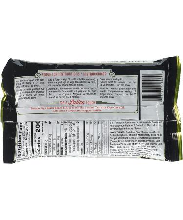 Vigo Authentic Black Beans & Rice - Low Fat 8oz (Pack of 1) | Nutritious & Delicious - Buy Online on GoSupps.com
