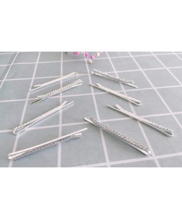 8 pieces Rhinestone Bobby Pin  Shiny Hair Pin  Clear Crystal Hairpin  Metal Hair Clip Sparkly Hair Decoration for Women 8 pieces-clear - Buy Online on GoSupps.com