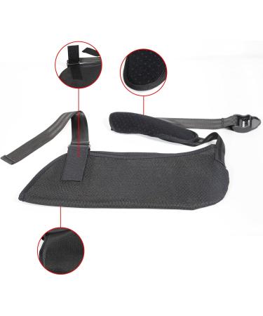 Farmigood Adjustable Padded Arm Sling - Shoulder Support for Adults with Joint Dislocation, Post-Operative, and Fractures - Black (One Size) - Buy Online on GoSupps.com