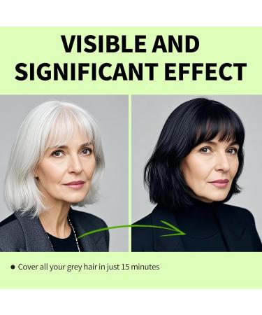 SEVICH Black Hair Shampoo Instant Black Hair Dye Natural Ingredients Hair Shampoo Hair Strength Restoring Conditioner 5 Minutes Gray Cover 250 ml - Buy Online on GoSupps.com