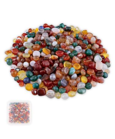 Aitsite gemstone set natural tumbled stones in various sizes (multicolor-7-9mm)