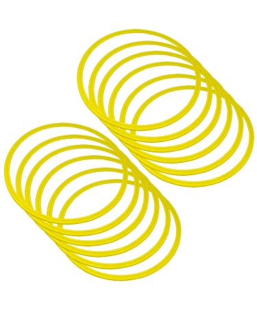BlueDot Trading Agility & Speed Rings (12 Pieces) Yellow