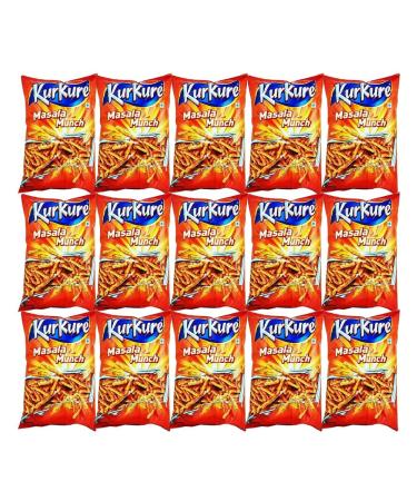 Kurkure | Masala Munch 77G |Tomato |Chilli Chataka | All Flavours | Indian Origin | Pack Of 15 - Buy Online on GoSupps.com