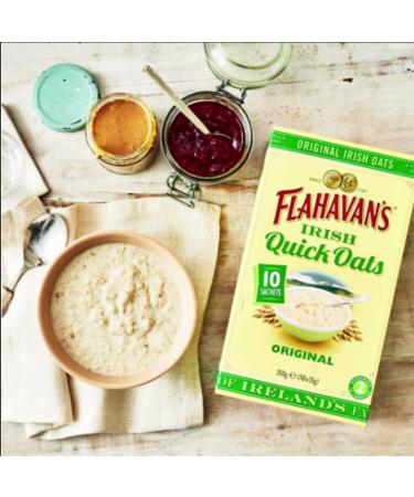 Flahavan's Quick Oats Original | Irish Oats (10x35g) For Breakfast | Pack of 2 | 20 Sachets - Buy Online on GoSupps.com