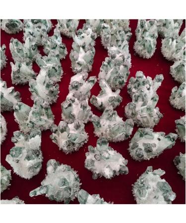 Natural Crystal Rough Crystal Cluster 300-1000g Rare Beautiful Green Ghost Phantom Quartz Crystal Cluster Specimen (Size : 300-400g) - Buy Online on GoSupps.com