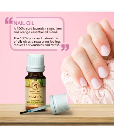 Nail Oil 10ml - 100% Natural Lemon Ylang-Ylang Jojoba & Grape Seed Oil for Strengthening & Growth - Cuticle Care for Dry & Fragile Nails - Buy Online on GoSupps.com