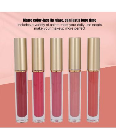 5pcs Liquid Lipstick Set - Long Lasting Waterproof Lip Gloss Matte Makeup (#01 WHISPER) - International Shipping Available - Buy Online on GoSupps.com