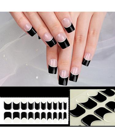 French Gel Nail Stickers Realistic Nail Art with UV Lamp Semi Cured Adhesive for Women UV Curing Nail Wraps Bss0238 - Buy Online on GoSupps.com