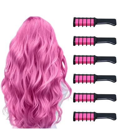 Hair Chalk for Girls Kids Temporary Bright Hair Color,Hair Chalk Comb  Washable Non-Toxic Hair Dye Halloween Christmas Birthday Parties Girls Gift  for 1 2 3 4 5 6 7 8 9 10 Year Old Girl (6 Colors)