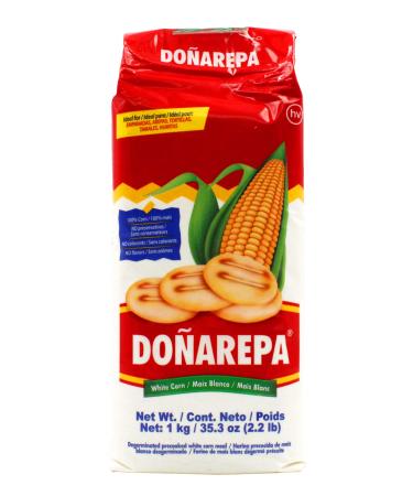Donarepa Precooked White Corn Meal, 35.3 Ounce 2.2 Pound (Pack of 1) White