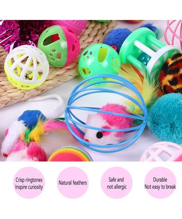 27-Piece Cat Toy Set with Tunnel Plush Balls & Mice - Perfect Variety Pack for Kittens & Cats - Buy Online on GoSupps.com
