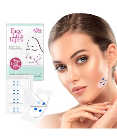Face Lift Tape, V-Line Face Tape Lifting Invisible, Quickly Lifting for Reducing Double Chin, 40 PCS 40 Count(pack of 1)