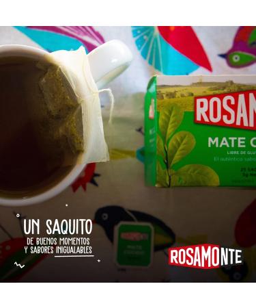  Yerbee Rosamonte Yerba Mate Tee Cocido Tradicional 50 Tea Bags (150g) - Ripening Time is 12 Months - Detox & Energy Drink - Buy Online on GoSupps.com