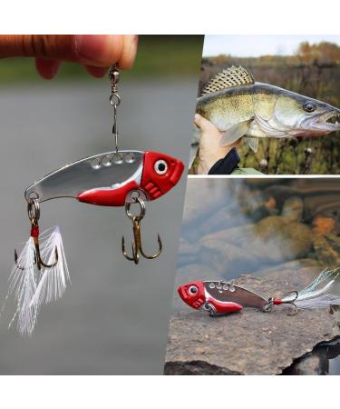 Sougayilang Spinner Spoon Blade Swimbait Fishing Lures - 4pcs | Freshwater & Saltwater Tackle Baits - Buy Online on GoSupps.com