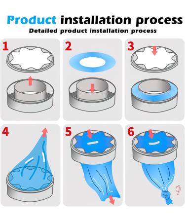 Refilling Foil for Diaper Pail - 10 Smell-Tight Cassettes Compatible with Genius Munchkin & Angelcare - 4.5m Diaper Filler Foil (Blue) - Buy Online on GoSupps.com