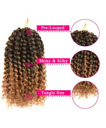 8 Inch Short Marlybob Passion Twist Crochet Hair 9 Bundles/Lot Ombre Braiding Extensions - Small Afro Kinky Curly Twist Braid (1B/27) - Buy Online on GoSupps.com