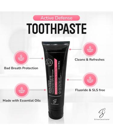 Colloidal Silver Toothpaste w/Coral Calcium & Xylitol - Bubble Berry - Remineralize Tooth Enamel - SLS & Fluoride Free Cavity Protection - Gum Health - Bad Breathe - Gingivitis - Mild Flavor - 3.4oz Bubble Berry 3.4 Ounce (  - Buy Online on GoSupps.com