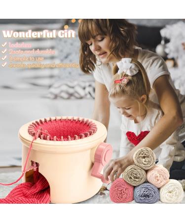 Smart Weaving Loom 32 Needles Knitting Machine Kit for Adults/Child - DIY Hand Knitting Circle Machine - Rotating Double Knitting Machine - Buy Online on GoSupps.com