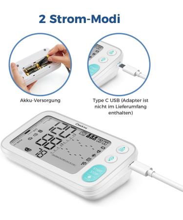 Checkme BP3 Blood Pressure Monitor - Clinically Validated 250 Data Memory Dual Display Arrhythmia Detection Ideal for Diabetics & Pregnant - International Shipping - Buy Online on GoSupps.com
