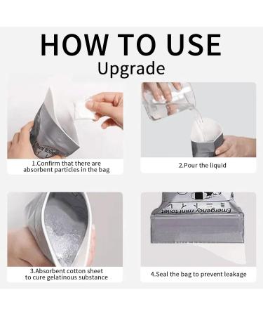 Car Disposables Urine Bag 700ml Portable Urine Bag with Sealed Strip Tight Seal No Odor Vomit Bags Portable Throw Up Bags for Travel Grey (Powder) - Buy Online on GoSupps.com