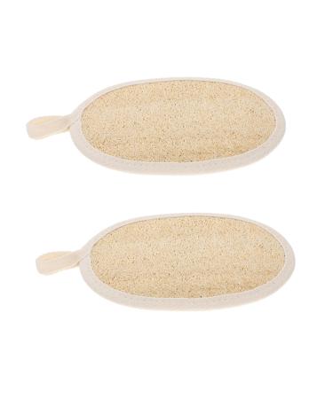 FOMIYES 2pcs Loofah Bath Ball Man Cotton Bath Brush Face 16x11x0.6cm