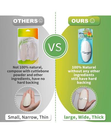 Jmxu's 5 -5.5 Bird Cuttlebone with Metal Holder | 6 Pack Natural Calcium for Parakeets, Parrots, Cockatiels, Budgies | Chewing Cuttlefish Bone for Sharp Beaks - Buy Online on GoSupps.com