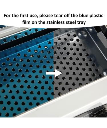 WOWOHI High Temperature Metal Tool Cleaning Box 1.5L - Adjustable Temperature & Timer for Manicure, Pedicure, Salon & Barber Equipment - Buy Online on GoSupps.com