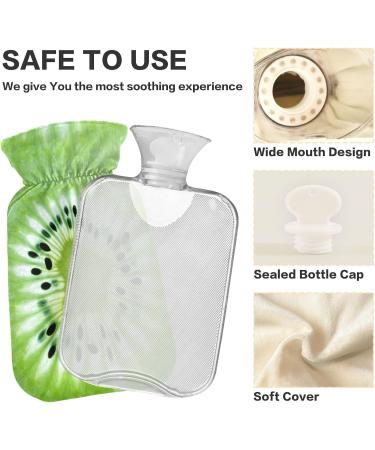 Naanle Kiwi Slice Hot Water Bottle - 1L Transparent Heat Bottle for Bed | Hand & Foot Pain Relief & Cold Therapy - Buy Online on GoSupps.com