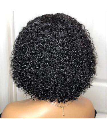 Shop Lace Front Human Hair Wig - Curly Middle Part Short Lace Closure Wigs for International Shipping - Buy Online on GoSupps.com