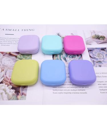 Kuanfine 6 Pack Contact Lens Case Kit - Cute Travel Soak Storage Container with Mirror, Bottle, Tweezers & Applicator - Buy Online on GoSupps.com