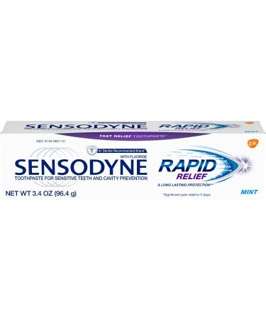 Sensodyne Rapid Relief Sensitivity Toothpaste for Sensitive Teeth Mint