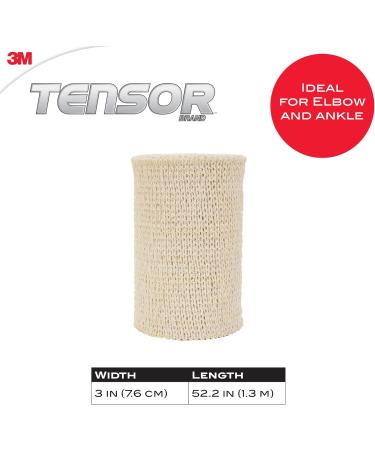 Tensor Elastic Bandage Wrap 3-Inch Beige with Clips 3 in - Buy Online on GoSupps.com