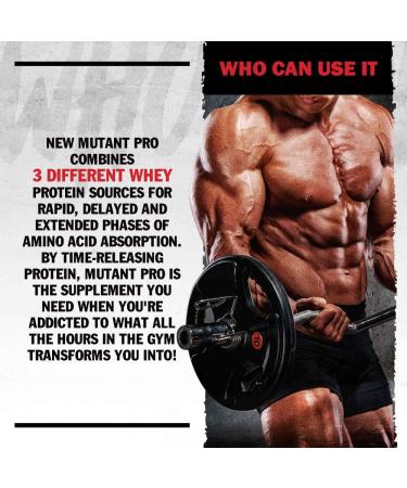 Mutant Pro Triple Whey Protein Powder Supplement Time-Released for Enhanced Amino Acid Absorption Decadent Gourmet Flavors 5 lbs Cookies and Cream Cookies & Cream 5 Pound (Pack of 1) - Buy Online on GoSupps.com