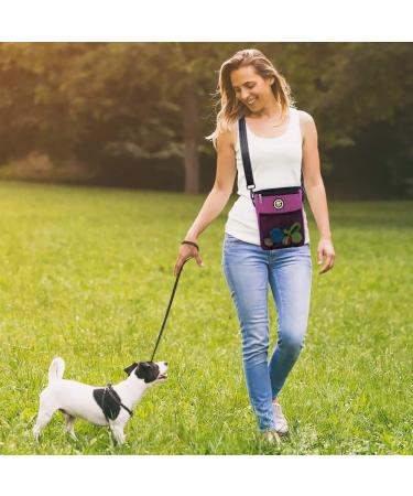 XL Waterproof Dog Feeding Bag - Perfect for Treats & Agility Training | Pink Rosarot - Buy Online on GoSupps.com