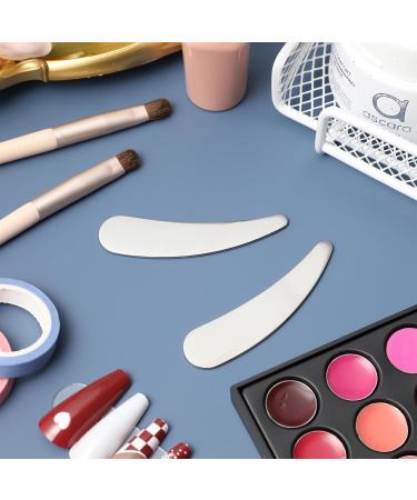 BIUDECO 2pcs Cosmetic Spatula Metal Makeup Spatula Face Cream Spatula Esthetician Supplies Makeup Spatula Small Beauty Scoop Foundation Spatula Lotion Spatula Mini Spatula for Cosmetics - Buy Online on GoSupps.com