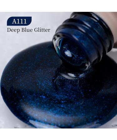 Maychao Deep Blue Glitter Gel Nail Polish 15ml - Soak Off UV LED Blue Gel Polish for Salon-quality Manicures at Home | 0.5 OZ - Buy Online on GoSupps.com