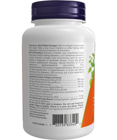 NOW Supplements Prostate Support Softgels 90 Count - Buy Online on GoSupps.com