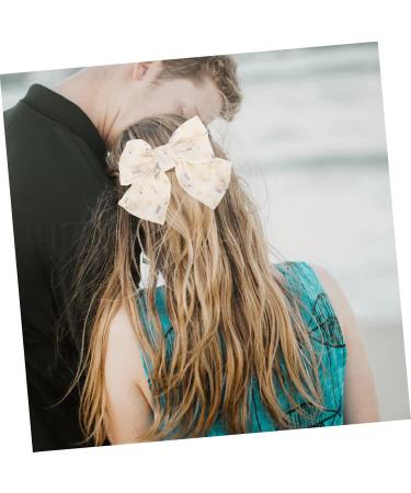 Beavorty 1 Set hair accessories Bands Scrunchies Soft Elastic bowknot scrunchies hair ties satin hair wrap Elastics Ponytail Holder Hair Bows Alligator Clips Hairpin girl curly Mesh - Buy Online on GoSupps.com