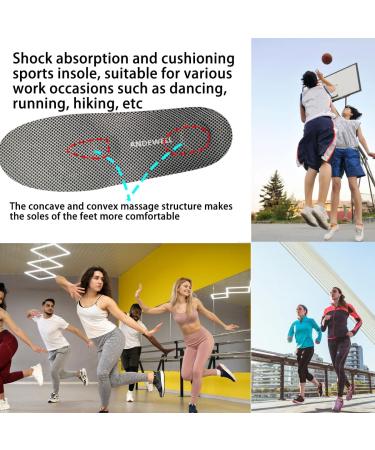 Comfortable Shock Absorbing Insoles for Men & Women - Perfect for Running Walking Hiking & Work Boots - Sizes M (Men 9-10.5 Women 10-11.5) - Black - Buy Online on GoSupps.com