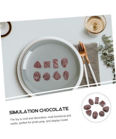 ifundom 16 Pcs Simulation Chocolate Maker Desktop Decor Small Multi-function Chocolate Model Wrappers Charms Candy Photo Cookies Chocolate Art Charms Fake Food Props Taste Pvc Truffle 3d - Buy Online on GoSupps.com
