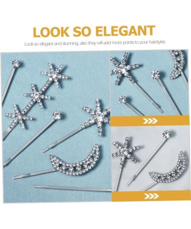 Beavorty 2 Sets Fringe Bobby Pin Metal Hair Barrettes Hair Clips Hair Barrettes for Girls Barrettes for Women Girls Hair Barrettes Girls Hair Accessories Issue Card Rhinestone Korean - Buy Online on GoSupps.com