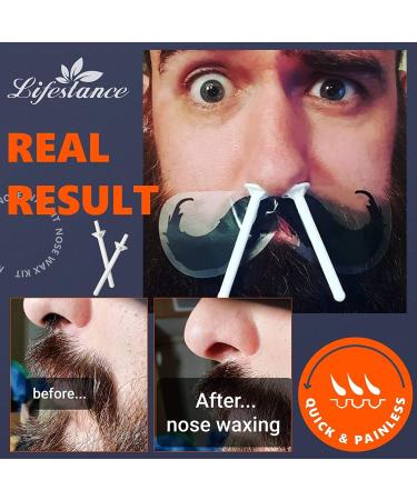 Lifestance Nose Wax Kit for Men - 80g Painless Nose Hair Removal, Easy & Quick Nose Waxing at Home (15-20 Uses) - Buy Online on GoSupps.com