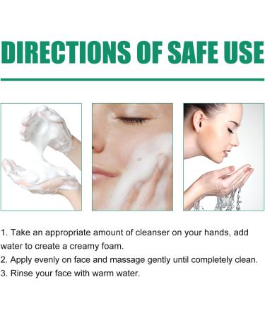 Pure Botanical Foaming Cleanser - Natural Tea Tree Extracts Centella Asiatica Extracts Soothing & Moisturising Exfoliator to Remove Pores & Blackheads (100ml) (1 piece) - Buy Online on GoSupps.com