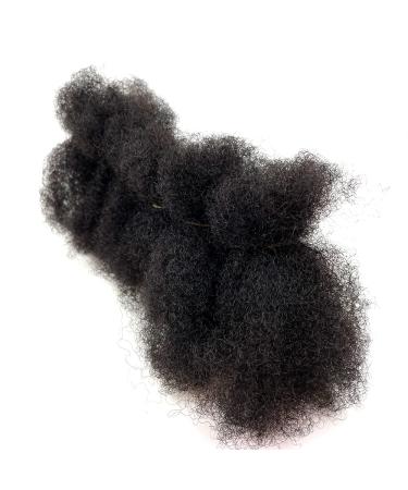 Afro Kinky Bulk Human Hair for Locs & Dreadlocks - 4 Pieces Natural Black #1B 8 | Dye & Bleach Friendly - Buy Online on GoSupps.com