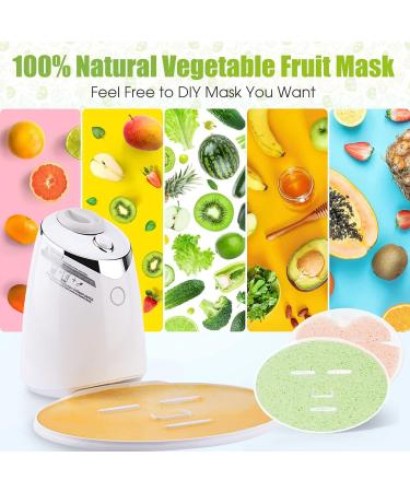NDLLGOF Fruit Face Mask Maker Machine - DIY Vegetable Facial Pack Kit with Collagen Pills | Smart Automatic Beauty Machine for Facial/Eyes SPA - Buy Online on GoSupps.com