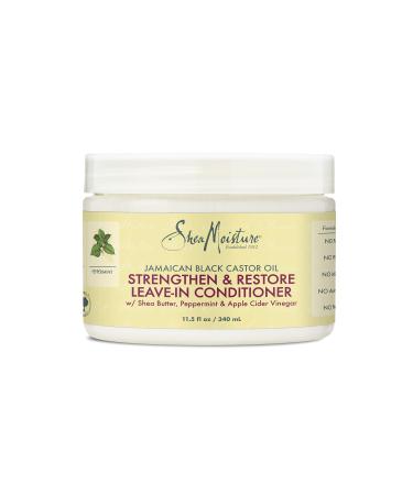 SheaMoisture Jamaican Black Castor Oil Leave In Conditioner For Damaged Hair 100% Pure Jamaican Black Castor Oil To Soften And Detangle Hair 11.5oz 11.5 Fl Oz (Pack of 1)
