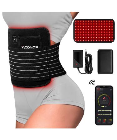 Red Light Therapy Belt Near Infrared Light Therapy for Body Pain Relief with APP Control,Wearable Therapy Red Light Device,Fade Wrinkle,Ease Inflammation, Speed Healing,Women Best Gift