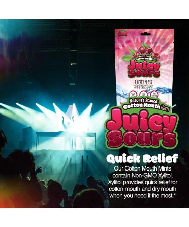 Cotton Mouth Juicy Sours Dry Mouth Mints with Natural Xylitol | Sugar-Free Breath Mints for Dry Mouth Relief | No Artificial Sweeteners | Naturally Flavored Moisturizing Lozenges - Buy Online on GoSupps.com